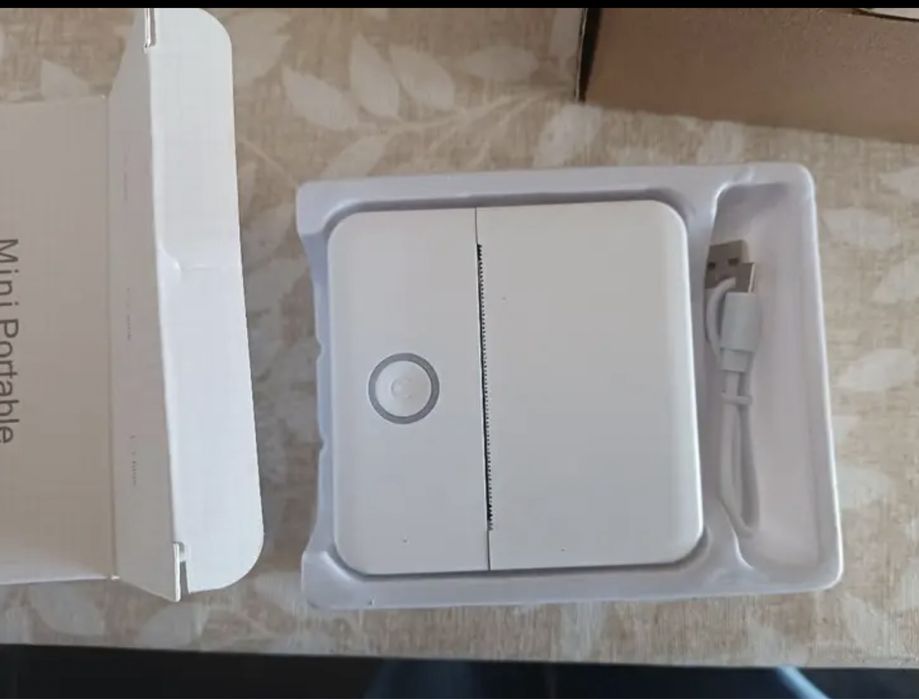 Mini impressora termica + 13 rolos papel