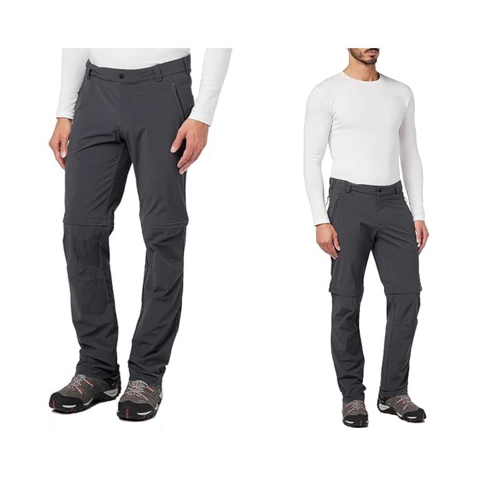 SCHÖFFEL Pants Folkstone Zip Off Męskie Spodnie Outdoor 4XL Asphalt