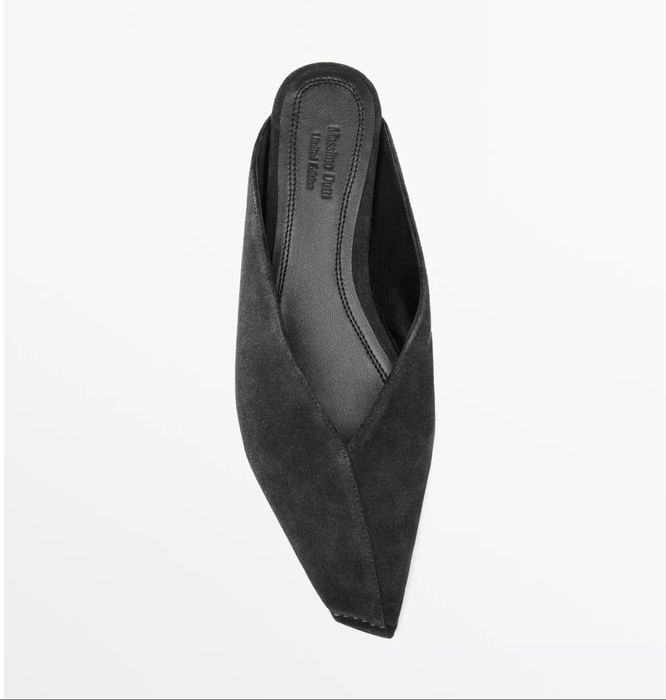 Замшеві мюлі туфлі Massimo Dutti limited edition