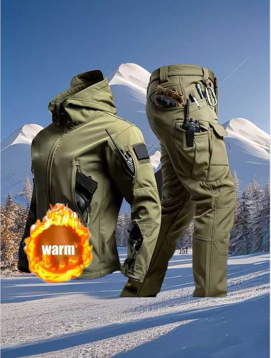 ‼️Тактичний костюм Softshell куртка чоловіча тепла міцна універсальна