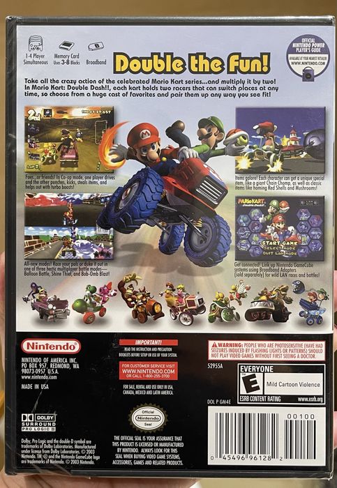 Nintendo Gamecube Mario Kart Double Dash