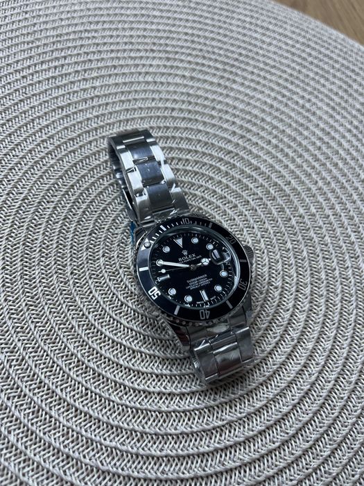 Zegarek czarno/srebrny, nowy