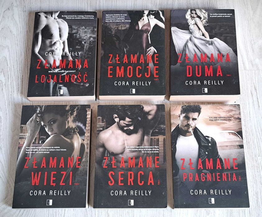 6x Cora Reilly Złamana lojalność + Złamana duma + Złamane emocje + Złamane więzi + Złamane serca + Złamane pragnienia