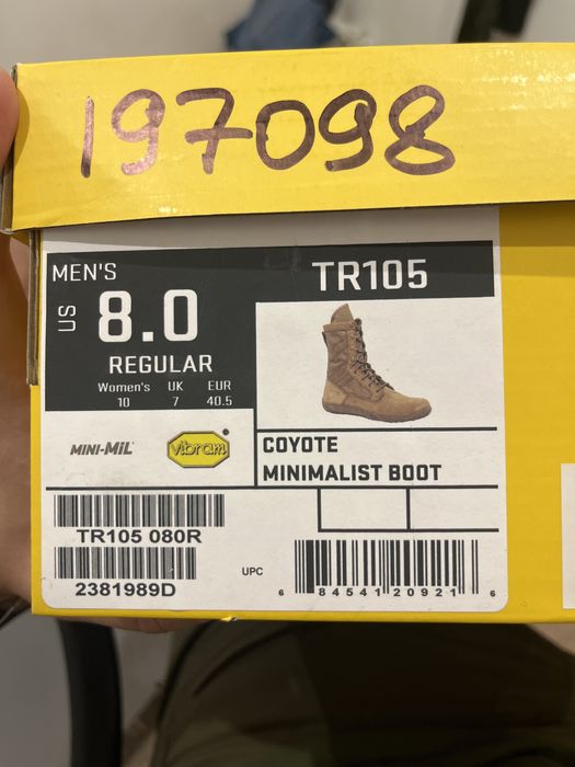 Берці belleville minimalist us8.0 eu40.5/41