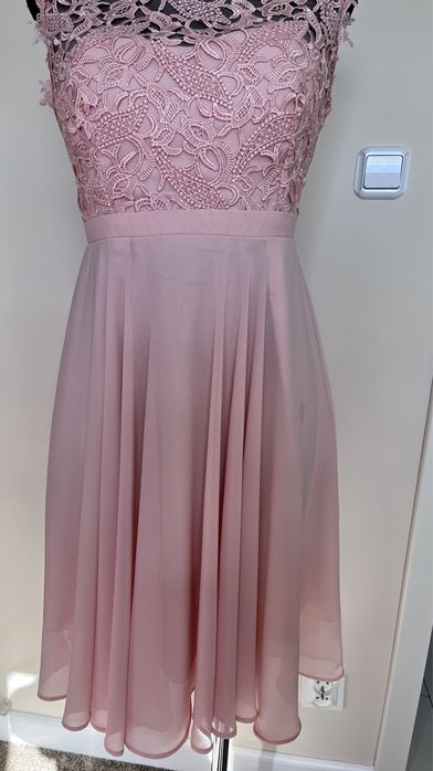 Suknia wizytowa 36 z gipiurą