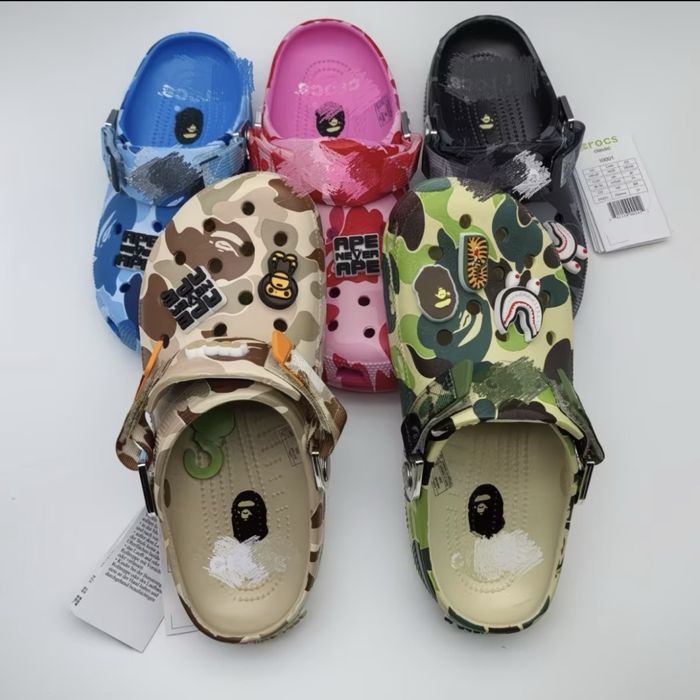 БЕЗ ПЕРЕДОПЛАТИ! Crocs bape крокс бейп крокси кроксы бейп