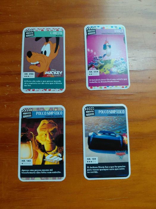 Cartas Momentos mágicos com a Disney