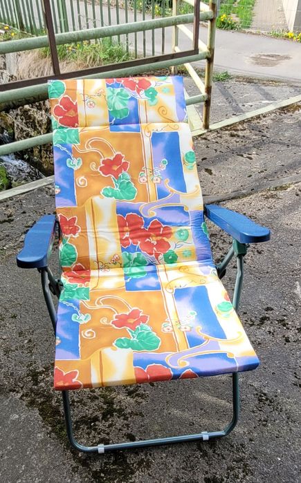 Fotel leżak ogrodowy składany