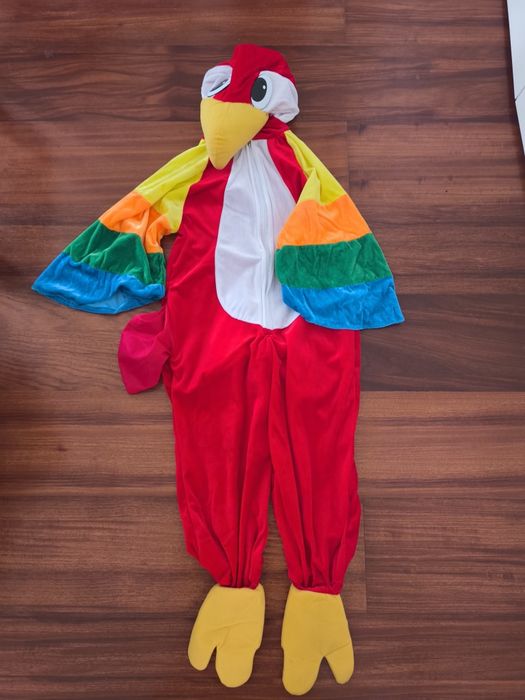 Disfarce máscara pássaro papagaio
