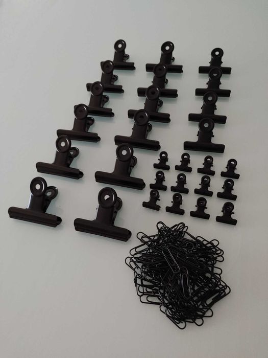 Conjunto molas e clipes metal