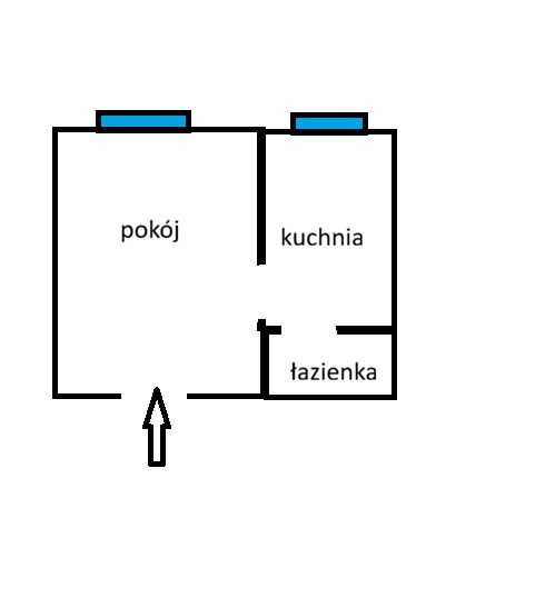 Zawiercie. Do wynajęcia mieszkanie 1-pokojowe na parterze.