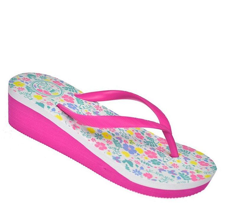 Japonki dziecięce klapki na koturnie lekkie piankowe B1172 RS roz. 30