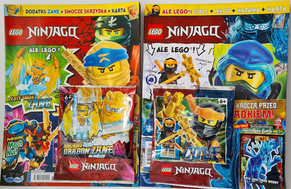 2 x magazyn czasopismo Lego smok zane cole