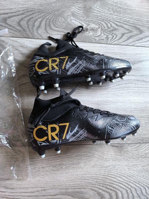 R.37 CR7 korki ze skarpetą wysokie czarne
