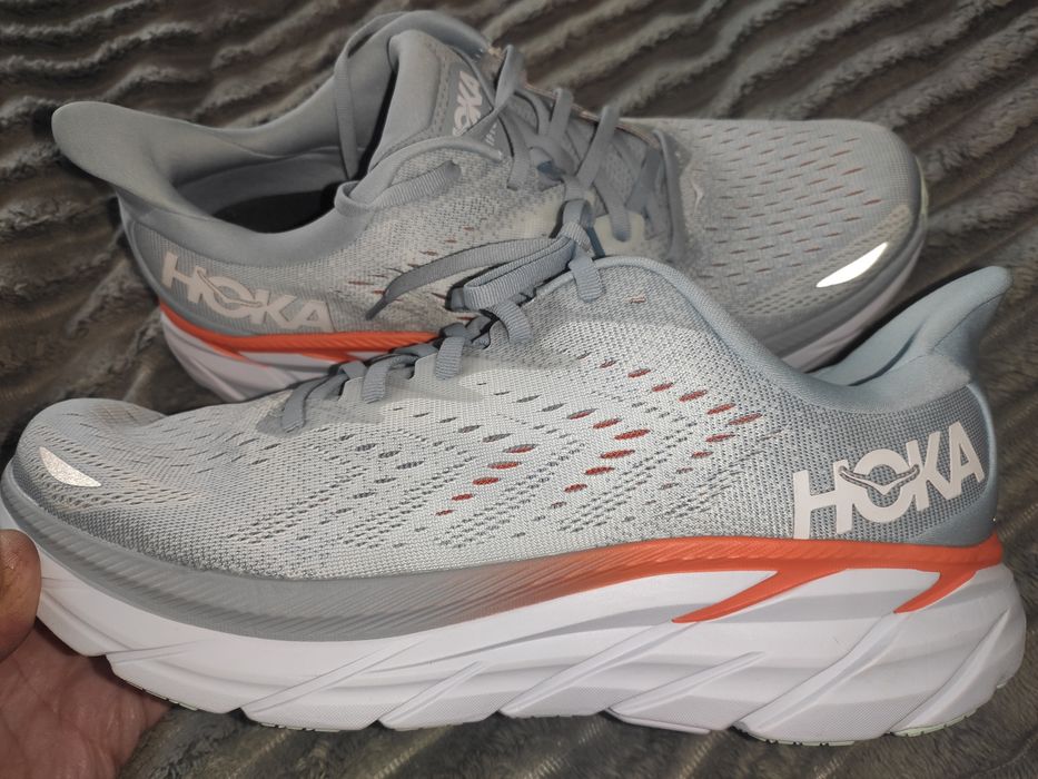 Нові стильні кросівки hoka clifton 8 blue fog.44.5-45