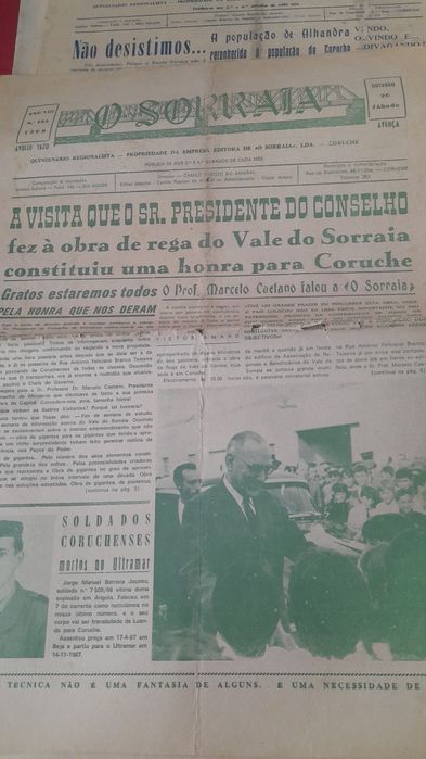 Jornais Antigos O Sorraia ( Coruche ]