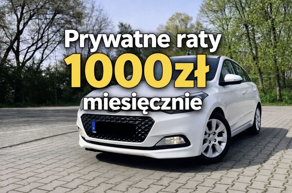 Hyundai i20 Prywatne raty 1000zl miesięcznie bez Banku. Prywatny leasing.