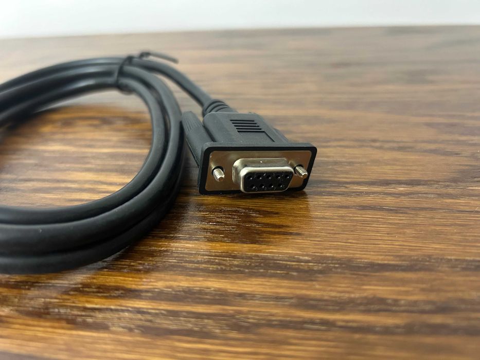 Kabel szeregowy DB9 RS232 COM F-F czarny