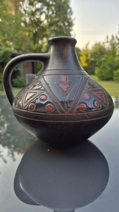 Stary Dzbanek ceramiczny etno cepelia