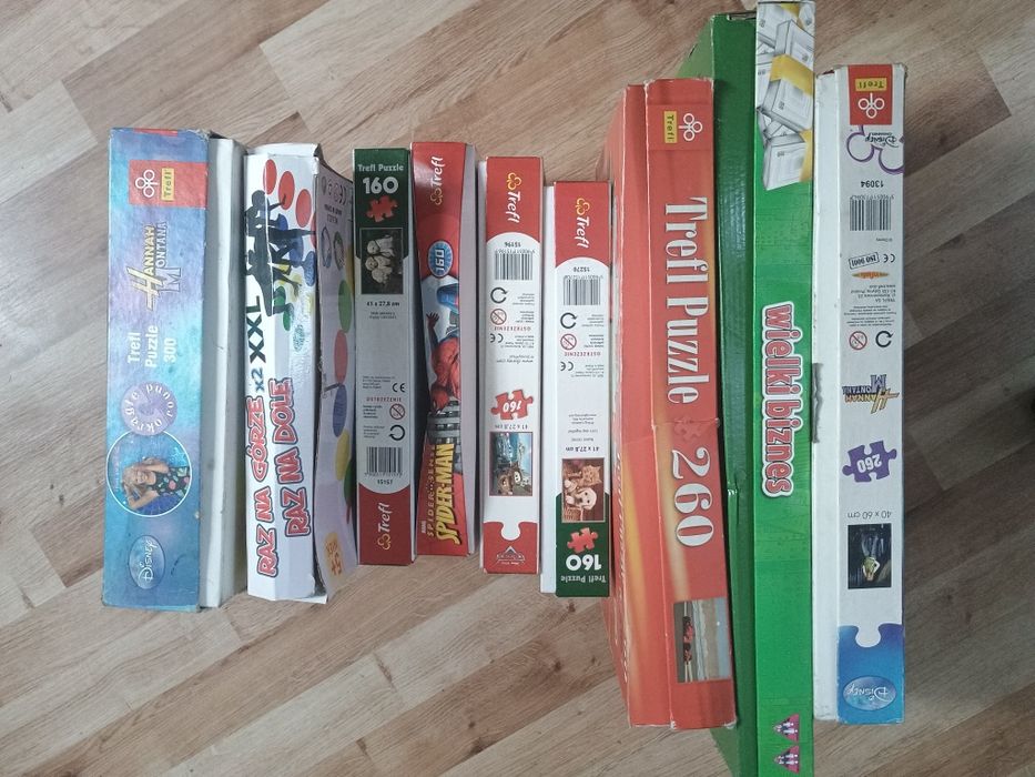Zestaw puzzli i gier dla dzieci