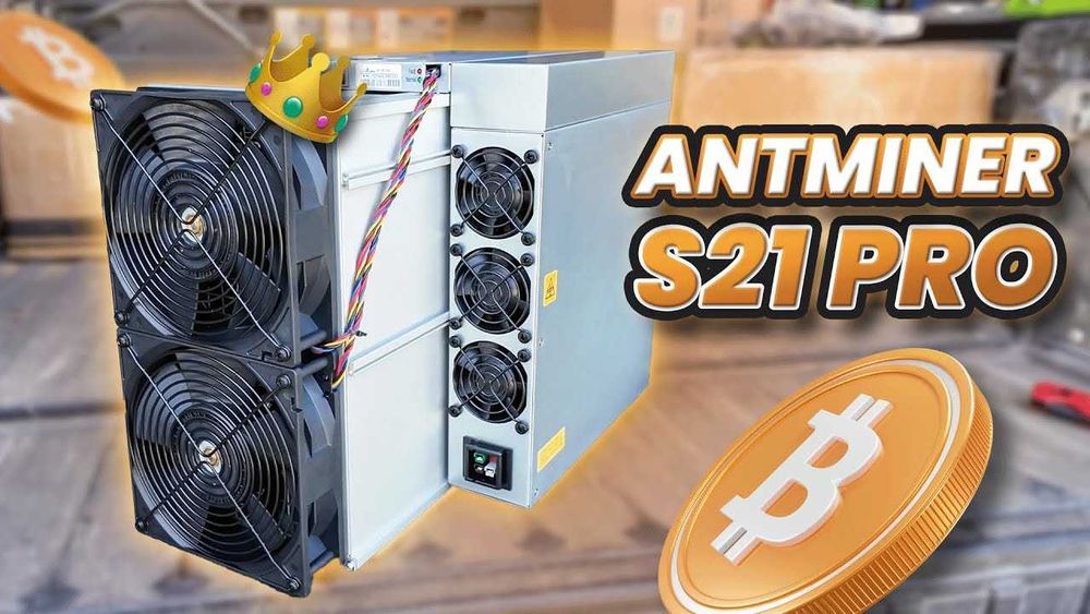 В наявності NEW Asic Antminer S21 Pro 240 Th, Amlogic, Асік