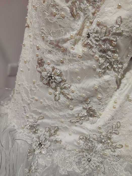Vestido noiva Micaela Oliveira  c/véu e saiote