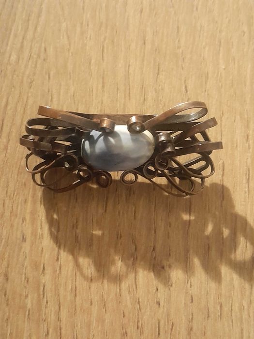 Prl Broszka J. Fajngold? Metaloplastyka Design lata 60-te