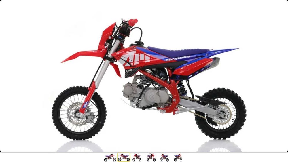 Пітбайк APOLLO THUNDER 125 на колесах (14/12) і (17/14)