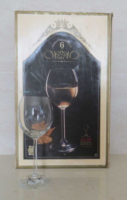 Kieliszki do wina czerwonego Krosno  przezroczysty 350ml 6 szt.