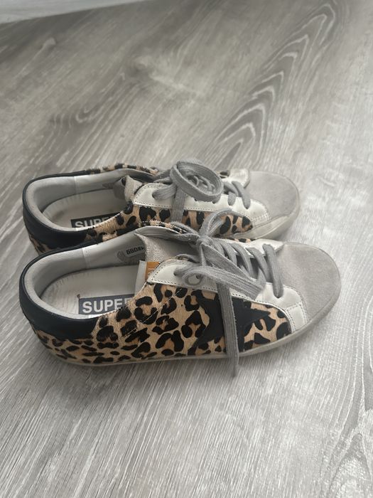Кеди golden goose леопард шкіра