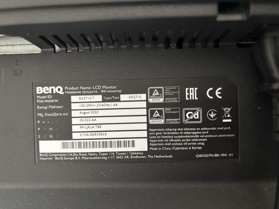 Monitor BenQ 27polegadas
