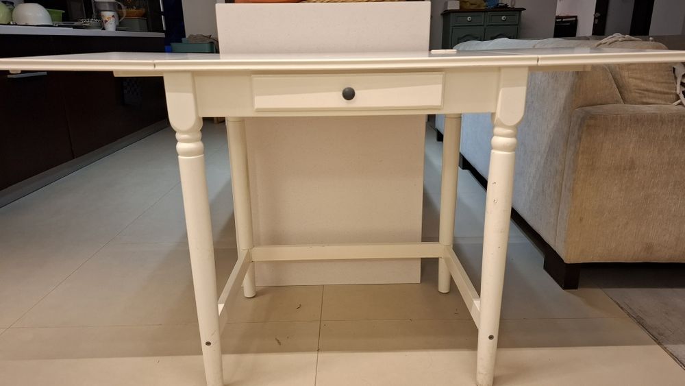 Stolik rozkładany biurko ikea biały