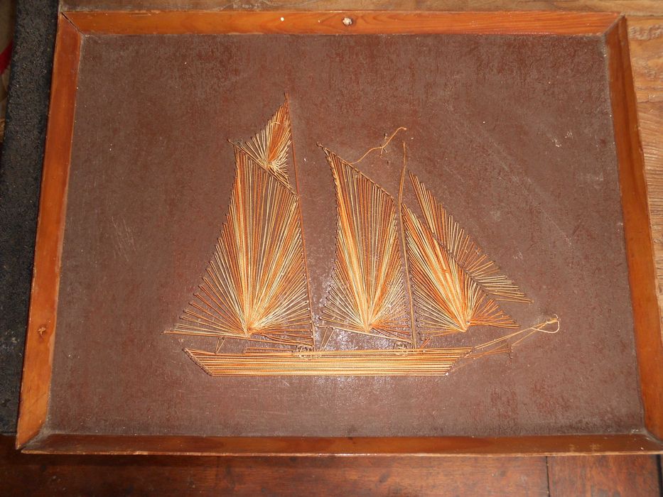 Quadros antigos originais sobre tela e quadros navios artesanais