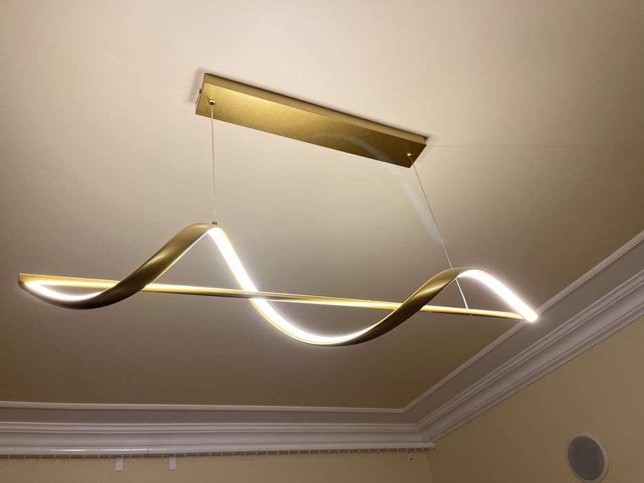 Candeeiro LED suspenso KHUTTI Metal Dourado