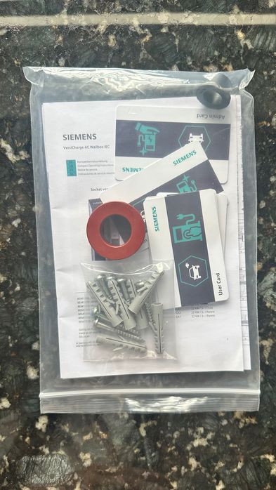 NOWY Wallbox Siemens VersiCharge Gen3 22 kW ładowarka EV karty RFID