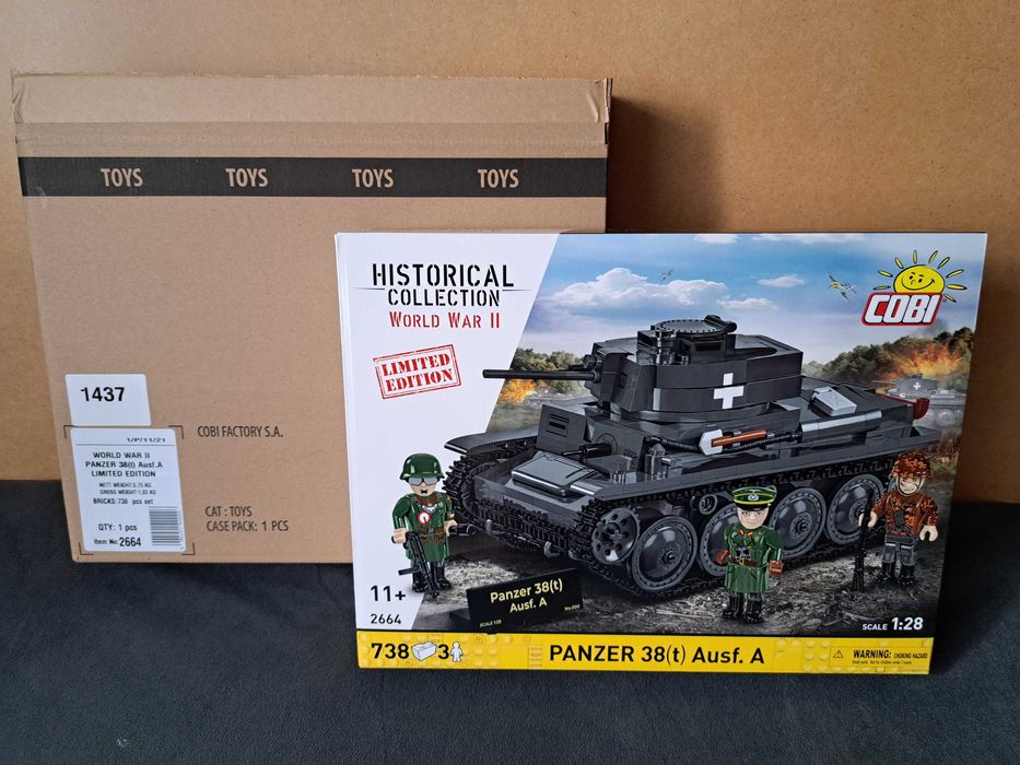 Nowy zestaw cobi 2664 Panzer 38 (t) Ausf. A edycja limitowana 1437
