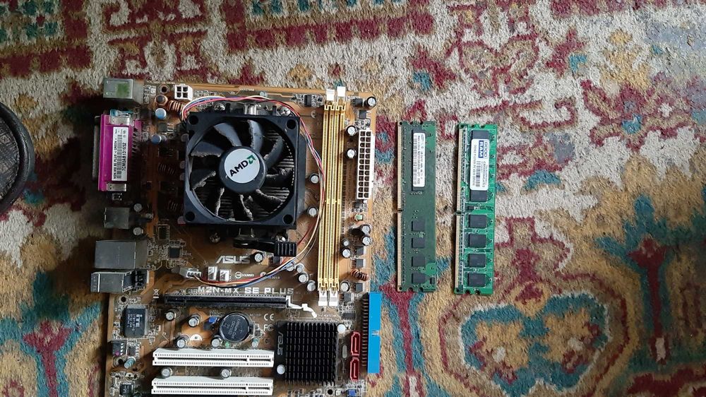 Материнская плата + процессор и оперативка(AM 2)