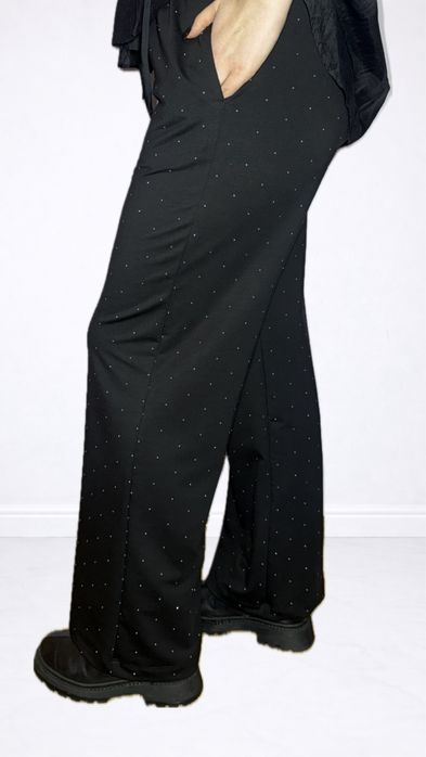 Трикотажні блискучі штани