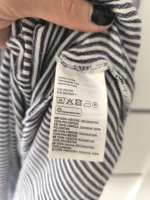 H&M sukienka wiskozowa hiszpanka  36/S
