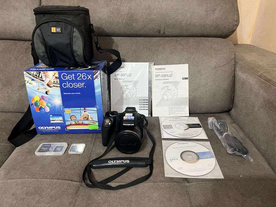 Olympus SP-59OUZ 12MPX Aparat Fotograficzny Zestaw
