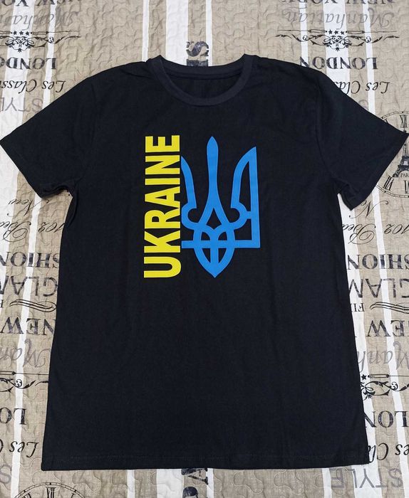 Чоловіча футболка з принтом Ukraine, 48 розмір, нова