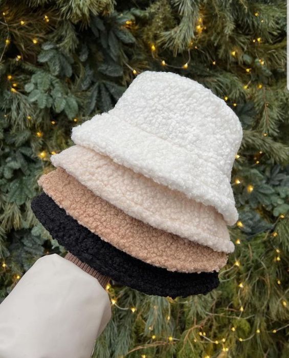 Шапка Панама Тедді, баранець ,каракуль штучний