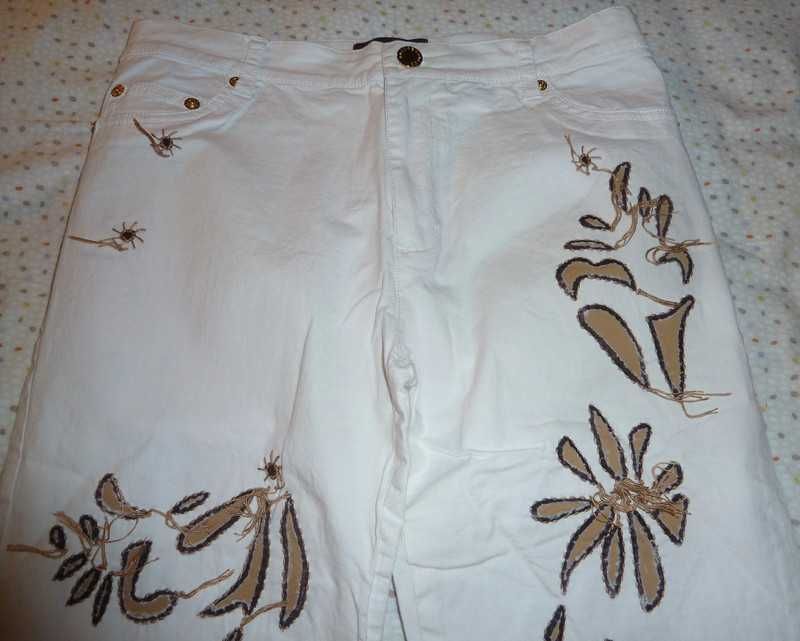 Jeans novas brancas perna larga Roccobarocco W29 - SALDO