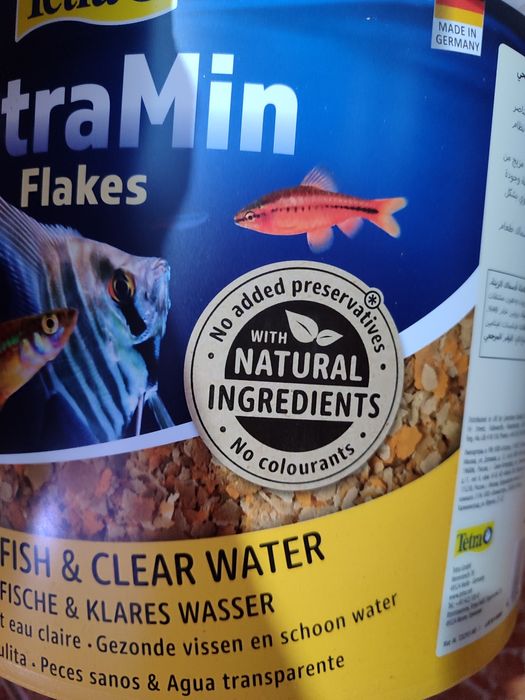 Flocos peixes tropicais lata com 10 litros