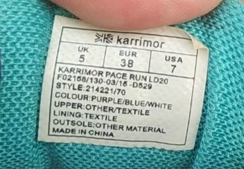 Karrimor- стильні жін.кросівки, 38р,