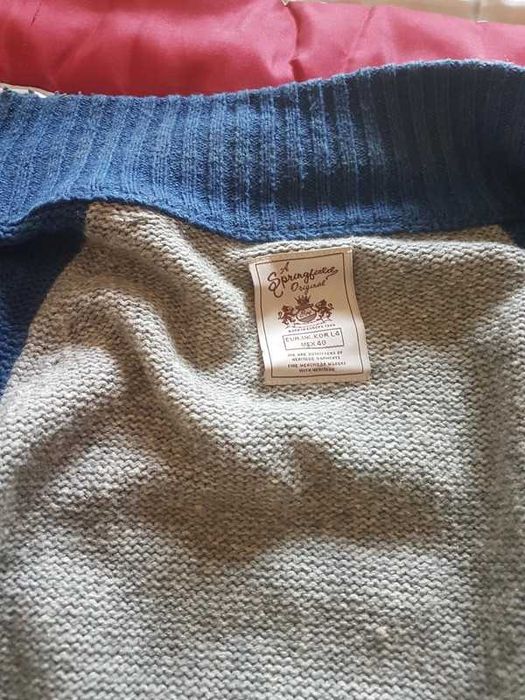 Casaco Springfield Original - Tamanho L -  Cinza e Azul