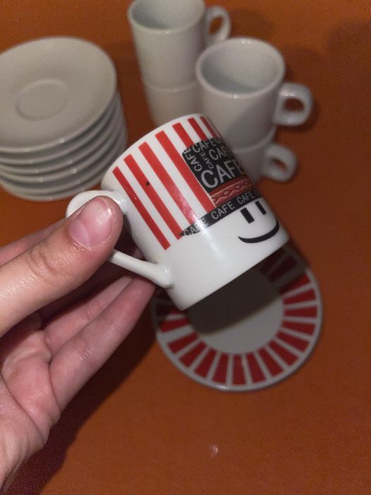 White Coffee Cup Set + Free Gift64585466636289127