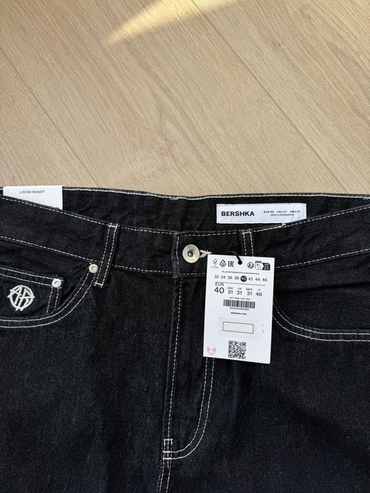 Широкі Джинси BERSHKA Loose Baggy Jeans Оригінал Нові Широкие Джинсы