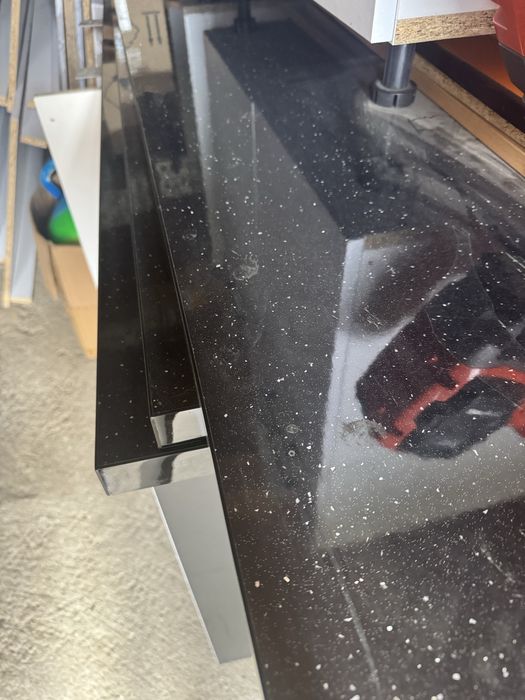 Blaty meblowe czarne 3 sztuki