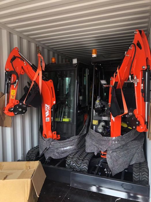 Mini giratória 2000kg,c/ 3 baldes